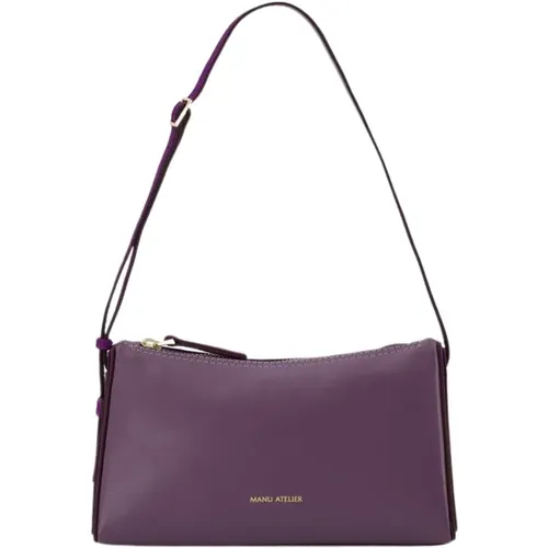 Mini Prism Hobo Bag - - Steel/ - Leather , female, Sizes: ONE SIZE - Manu Atelier - Modalova