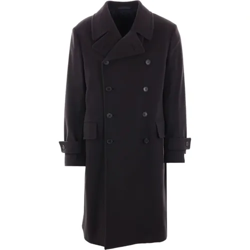 Wool Cashmere Double-Breasted Coat , male, Sizes: L, M, XL, S - Caruso - Modalova