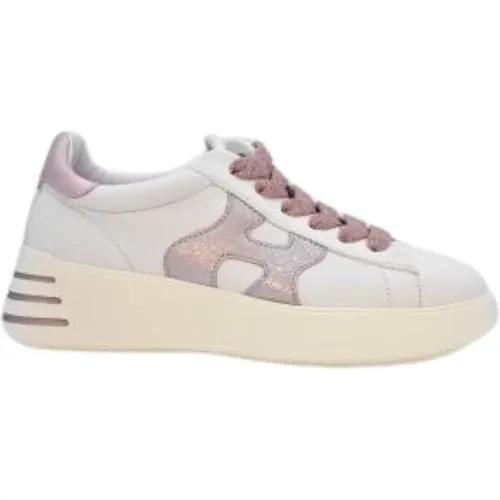 Laced Rosa Bianco Schuhe , Damen, Größe: 40 EU - Hogan - Modalova