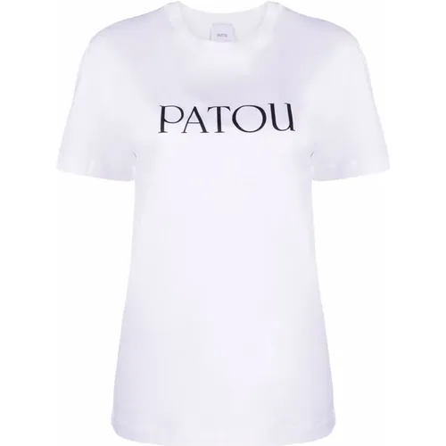 Weißes Logo Print Shirt Damen , Damen, Größe: M - Patou - Modalova