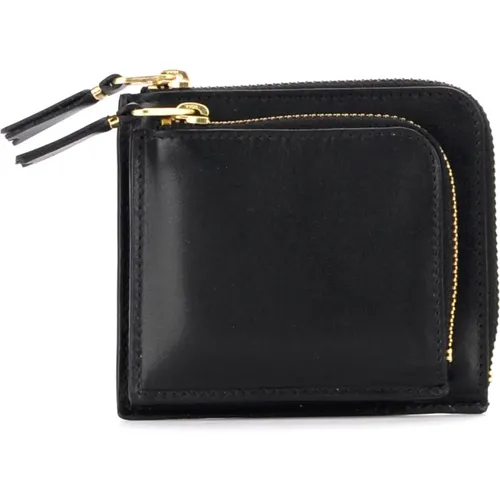 Leather Outside Pocket Wallet , male, Sizes: ONE SIZE - Comme des Garçons - Modalova