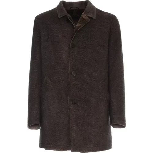 Hazelnut Wool Coat Aw24 , male, Sizes: XL, L, S, 2XL, M - Gimo's - Modalova