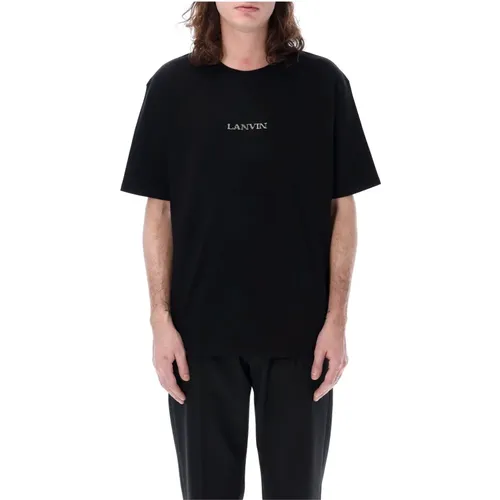 Logo Classic T-Shirt Ss24 , male, Sizes: M - Lanvin - Modalova