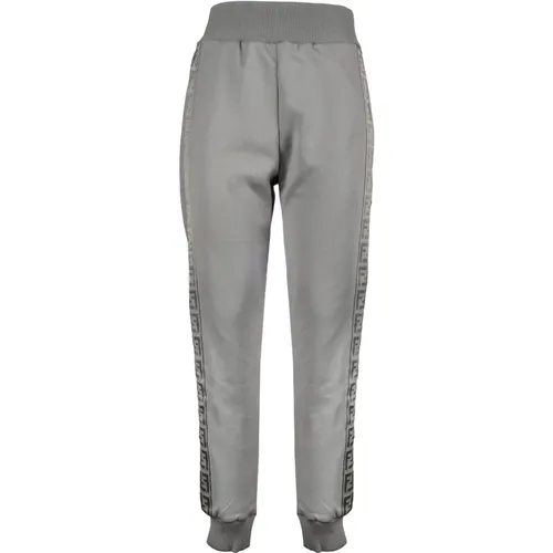 FF Motif Sweatpants Regular Fit Grey , female, Sizes: S, M - Fendi - Modalova