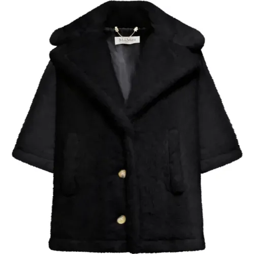 Faux-Fur Wide Lapel Jacket , female, Sizes: S/M, M/L - Max Mara - Modalova