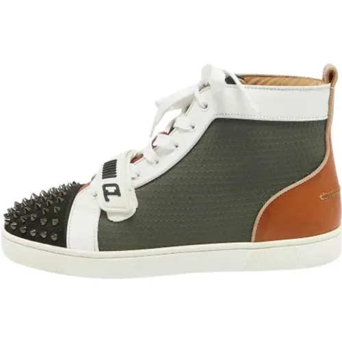 Pre-owned Leather sneakers , male, Sizes: 8 UK - Christian Louboutin Pre-owned - Modalova