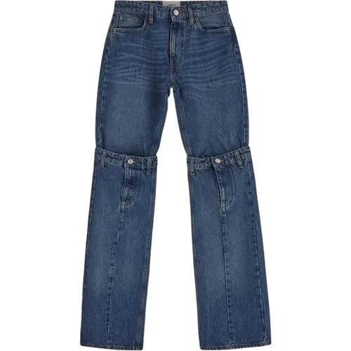 Stylische Open Knee Baumwoll Jeans , Damen, Größe: S - Coperni - Modalova