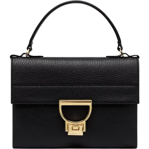 Grained Leather Handbag, Size L20xH12xP4.5 , female, Sizes: ONE SIZE - Coccinelle - Modalova