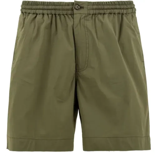 Militärstil Shorts Grün , Herren, Größe: XL - Aspesi - Modalova