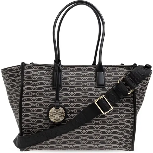 Shopper Tasche mit Monogramm - Emporio Armani - Modalova