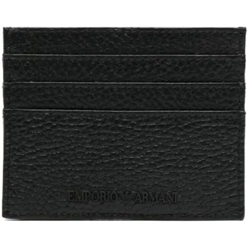 LT Grau Schwarz Kreditkartenhalter - Emporio Armani - Modalova