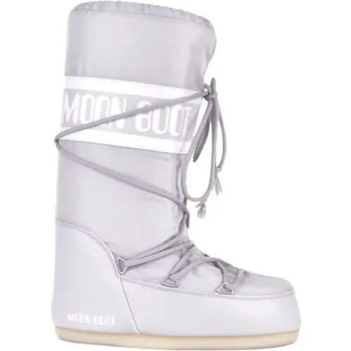 Graue Winter Schneestiefel , Damen, Größe: 35 EU - moon boot - Modalova