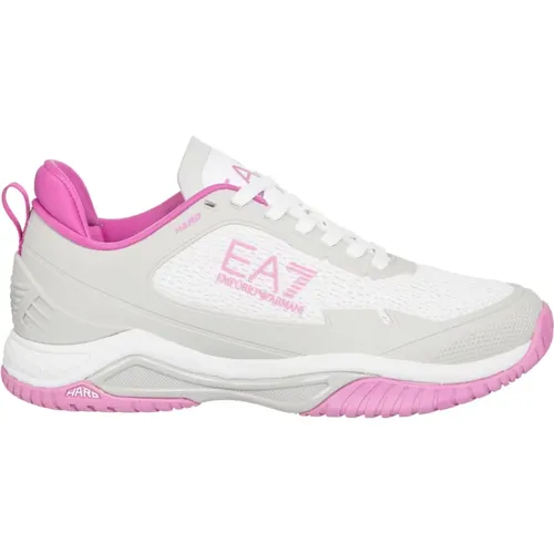 Colorful Lace Closure Sneakers for Women , female, Sizes: 4 UK - Emporio Armani EA7 - Modalova