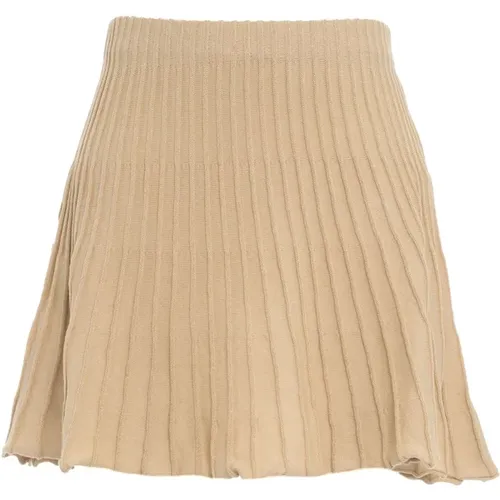 Gold Skirt Aw24 Hand Wash , female, Sizes: S, XS - Akep - Modalova