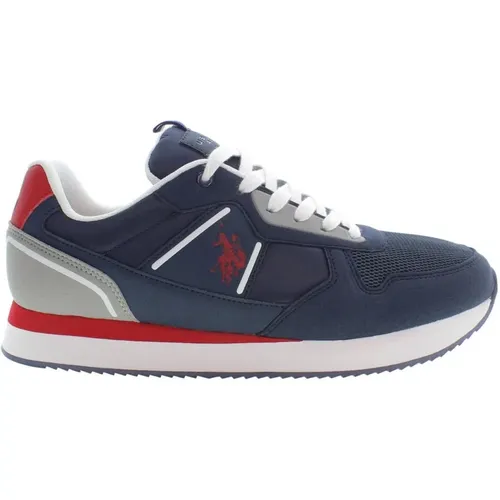 Polyester Sneaker with Contrasting Details and Logo , male, Sizes: 10 UK, 11 UK, 9 UK - U.s. Polo Assn. - Modalova