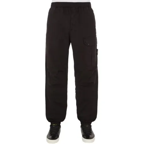 Supima Cotton Twill Stretch Jogger Pants , male, Sizes: W32, W34, W36, W33 - Stone Island - Modalova