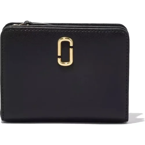 Leather Wallet with Card Slots and Coin Pouch , female, Sizes: ONE SIZE - Marc Jacobs - Modalova