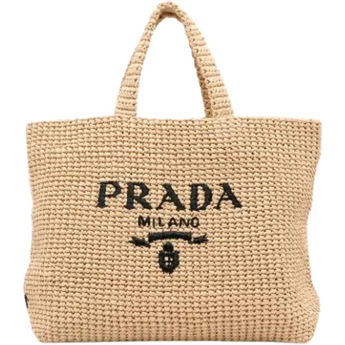 Pre-owned Raffia prada-bags , female, Sizes: ONE SIZE - Prada Vintage - Modalova