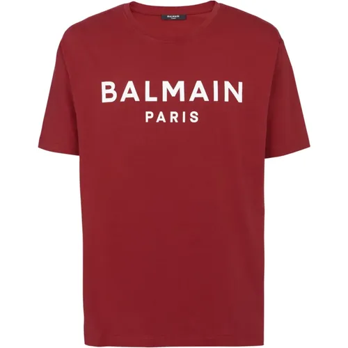 Paris T-shirt , male, Sizes: XL, L, 2XL, S, M - Balmain - Modalova