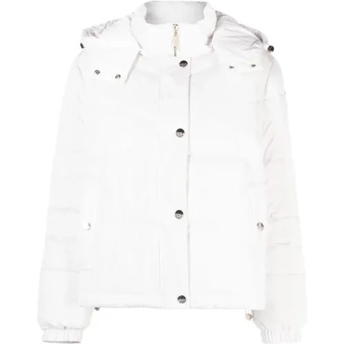 White Coat with Golden Buttons , female, Sizes: S - Liu Jo - Modalova