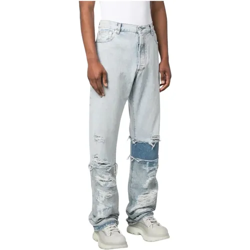 Layered Regular 5 Pocket Jeans , male, Sizes: W30 - Heron Preston - Modalova