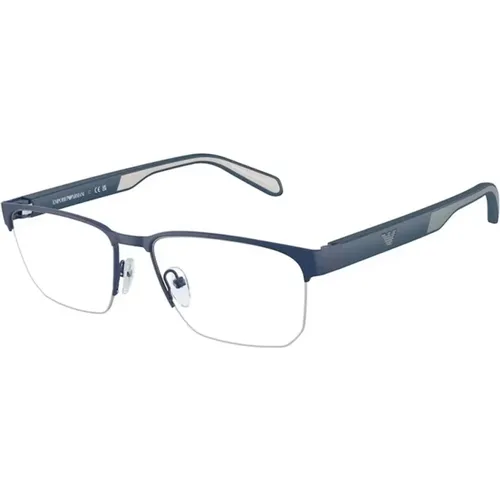 Blaues Gestell Sonnenbrille Ea1162 3050 - Emporio Armani - Modalova