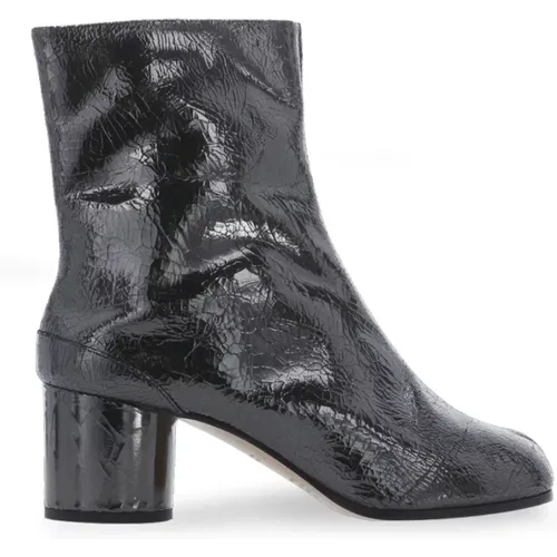 Tabi Toe Leather Boots , female, Sizes: 6 UK, 7 UK, 4 UK, 5 UK - Maison Margiela - Modalova