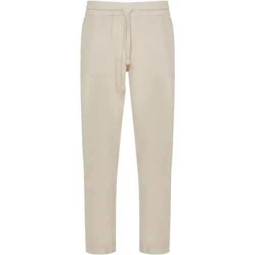 Linen Drawstring Pants with Pockets , male, Sizes: L, M - Fedeli - Modalova