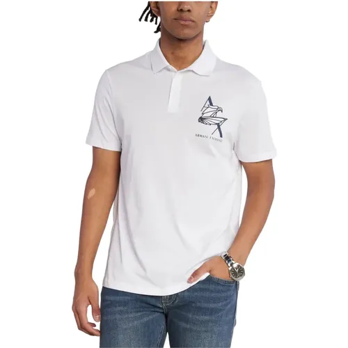 Short Sleeve Polo Shirt , male, Sizes: 2XL, XL, S, L, M - Armani Exchange - Modalova