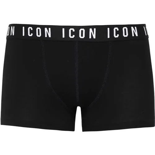 Gestickte Logo Baumwoll-Boxershorts , Herren, Größe: S - Dsquared2 - Modalova