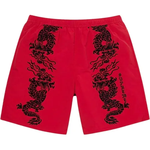 Drachen Wasser Shorts Rot Limited Edition , Herren, Größe: M - Supreme - Modalova