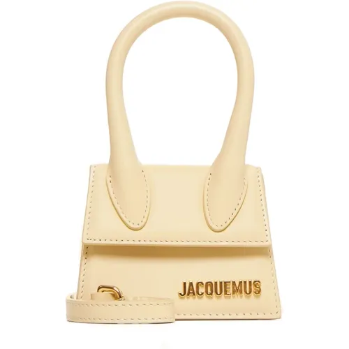 Le Chiquito Ivory Leather Bag , female, Sizes: ONE SIZE - Jacquemus - Modalova