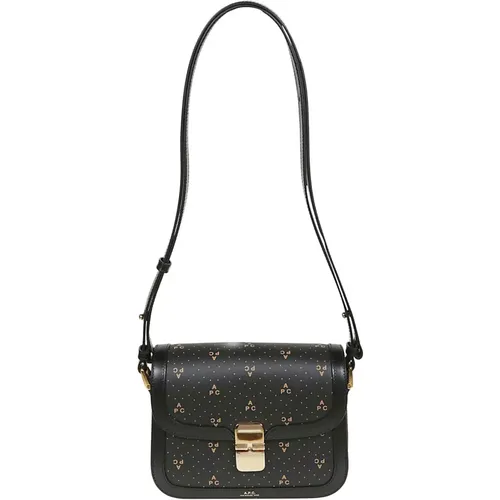 Stylish Leather Bag , female, Sizes: ONE SIZE - A.p.c. - Modalova
