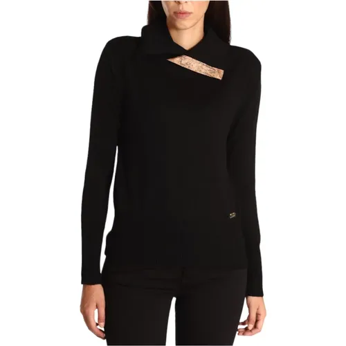 Asymmetric Sail Collar Sweater , female, Sizes: L, S, XL - Alviero Martini 1a Classe - Modalova