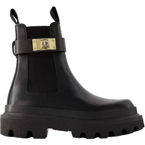 Leder boots Dolce & Gabbana - Dolce & Gabbana - Modalova