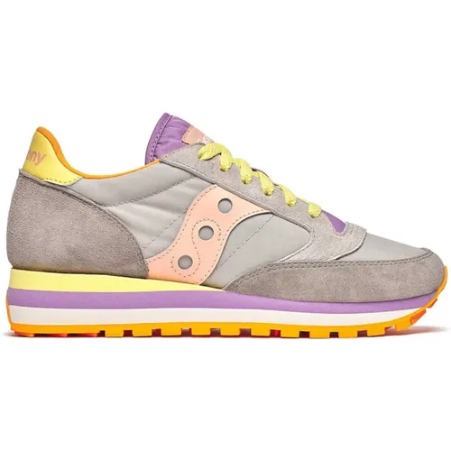 Jazz Triple Sneaker Grau/Peach , Damen, Größe: 37 EU - Saucony - Modalova