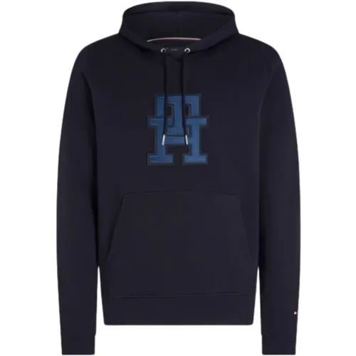 Monogram Applique Hoody für Männer , Herren, Größe: M - Tommy Hilfiger - Modalova