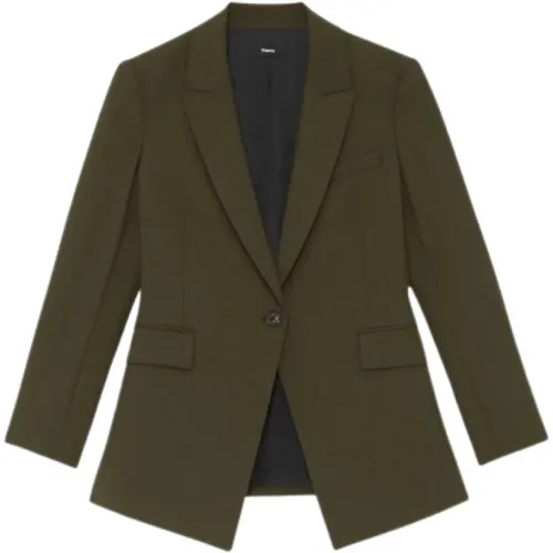 Peak Lapel Blazer Below Hip Length , female, Sizes: XS - Theory - Modalova