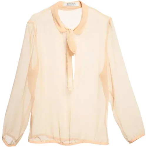 Pre-owned Stoff tops - Miu Miu Pre-owned - Modalova