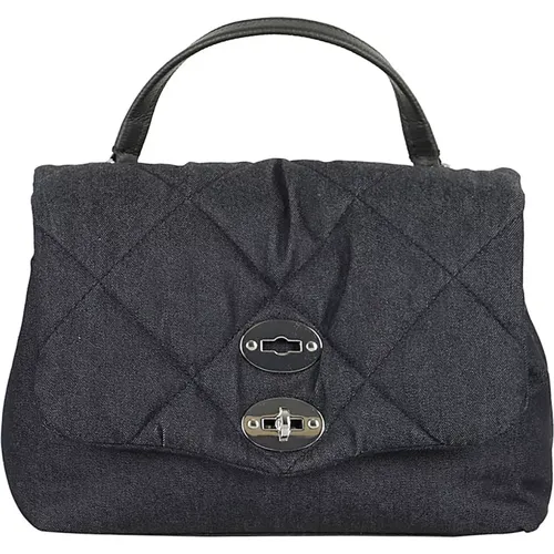 Denim Padded Postina Bag , female, Sizes: ONE SIZE - Zanellato - Modalova