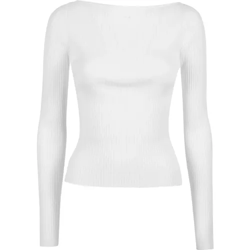 Rib Knit Sweatshirt , female, Sizes: M, L - Courrèges - Modalova