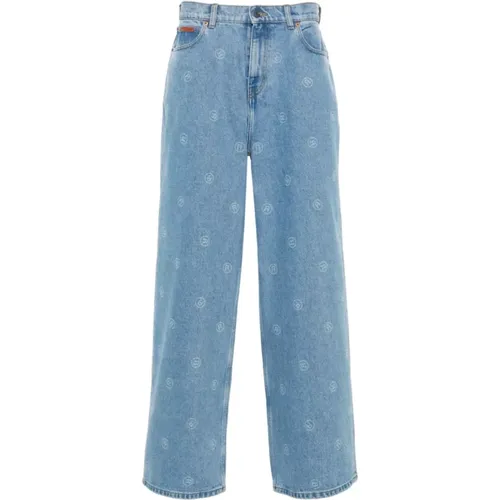 Blaue Wide Leg Jeans Martine Rose - Martine Rose - Modalova