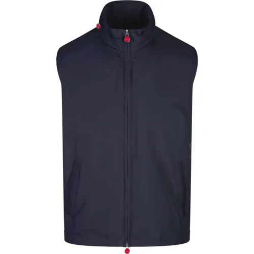 Technical Fabric Vest with High Collar , male, Sizes: L - Kiton - Modalova