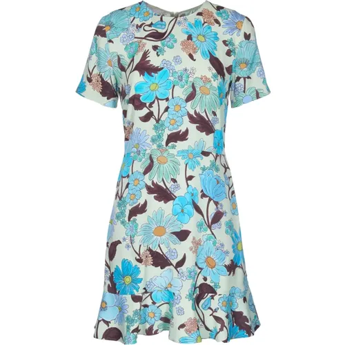 Surrealist Floral Print Dress , female, Sizes: S - Stella Mccartney - Modalova