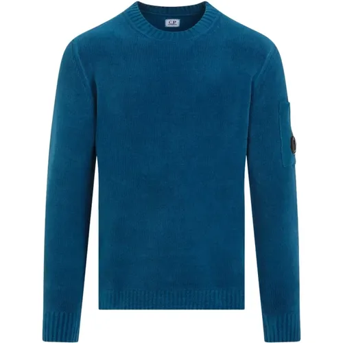 Chenille Cotton Pullover Sweater , male, Sizes: S - C.P. Company - Modalova