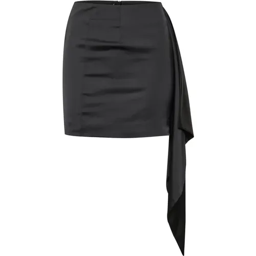 Klassischer High Waist Minirock - Schwarz , Damen, Größe: XL - Gestuz - Modalova