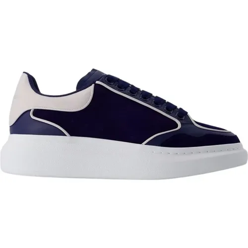 Blau/Grau Leder Oversized Sneakers - alexander mcqueen - Modalova