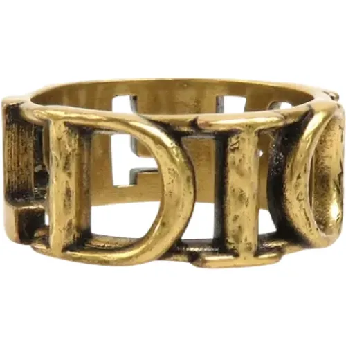 Pre-owned Metal rings , female, Sizes: ONE SIZE - Dior Vintage - Modalova