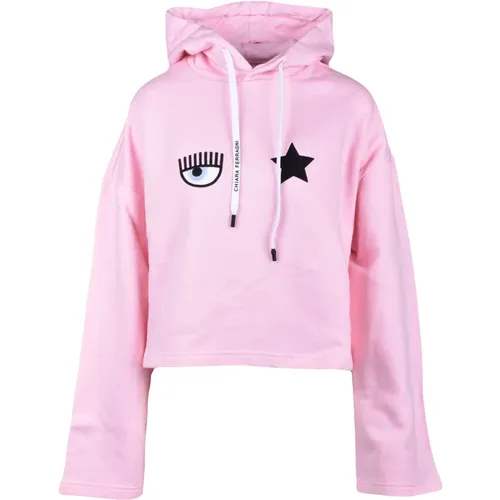 Rosa Sweatshirt für Frauen , Damen, Größe: XS - Chiara Ferragni Collection - Modalova