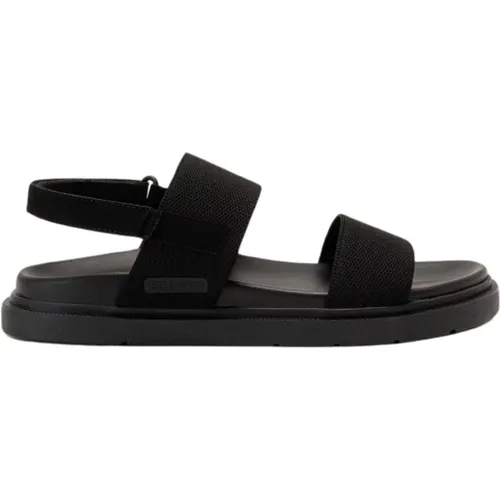 Schwarze Sandalen für Nachhaltige Mode , Damen, Größe: 37 EU - Ecoalf - Modalova